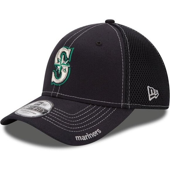 New Era MLB Seattle Mariners Neo 39THIRTY 10059497 Navy Stretch Fit Cap Size S/M - Picture 4 of 4